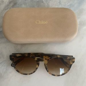 Designer sunglasses. Tortoise. Gradient lens